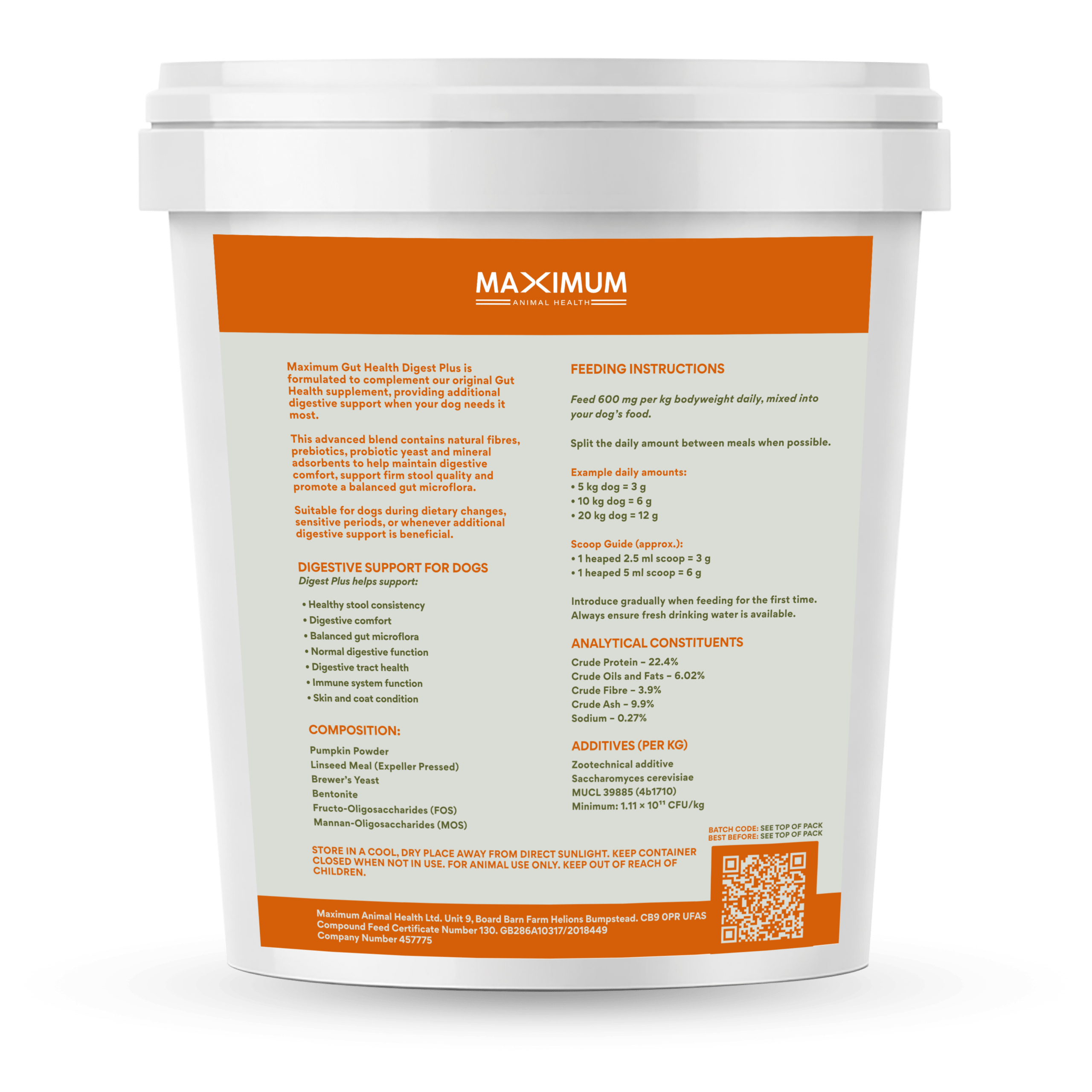 Maximum Gut Health Digest Plus for Dogs (With Pumpkin) - Image 3